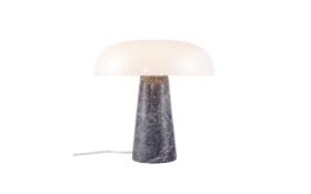 Glossy grå bordlampe